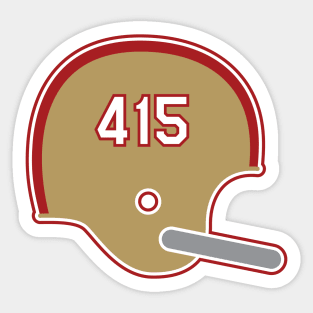 San Francisco 49ers 415 Helmet Sticker